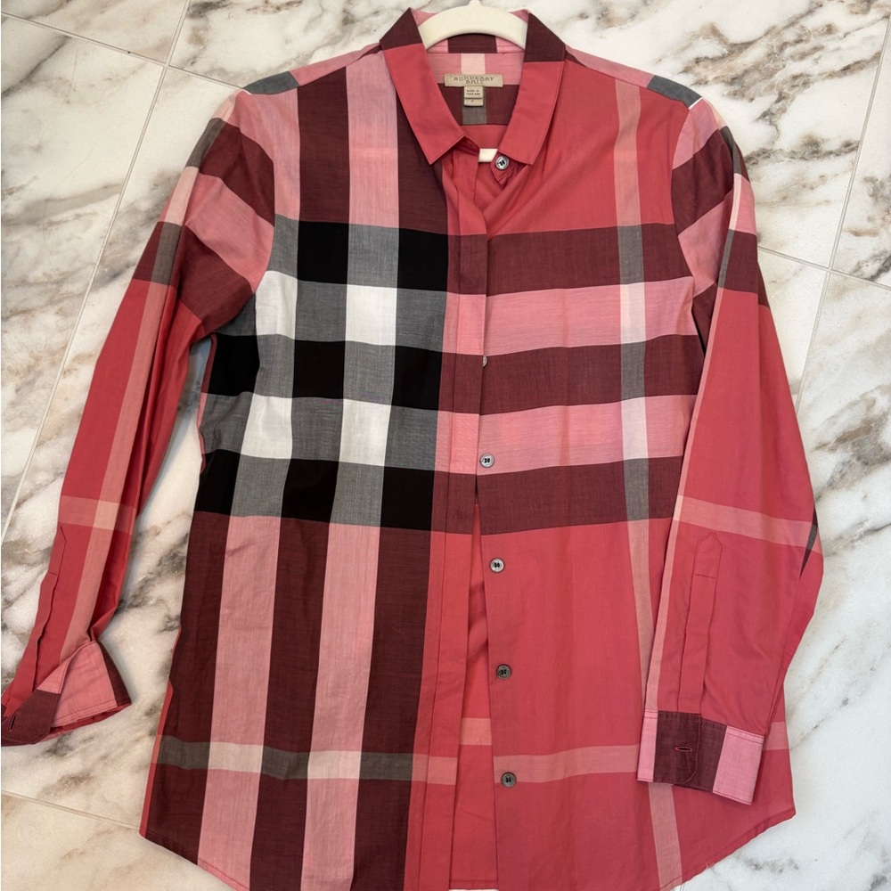 Burberry Classic Check Button-Down Shirt | Like New | Size S - Picture 7 of 9